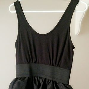 Black pop skirt dress